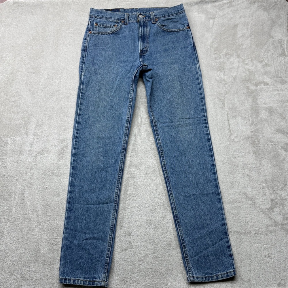 Vintage‎ Levi's 512 Tapered Leg Jeans Mens 32x32 Blue Slim Fit Made in USA 90s